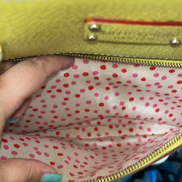 Kate Spade Wellesley Maeda Satchel, Sultan Yellow, Vintage - Picture 5 of 13